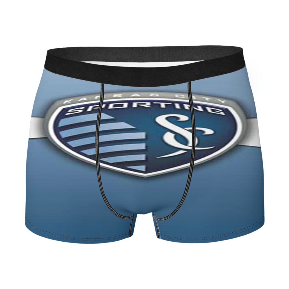 Mls Sporting Kc Stripe Men'S Boxer Briefs