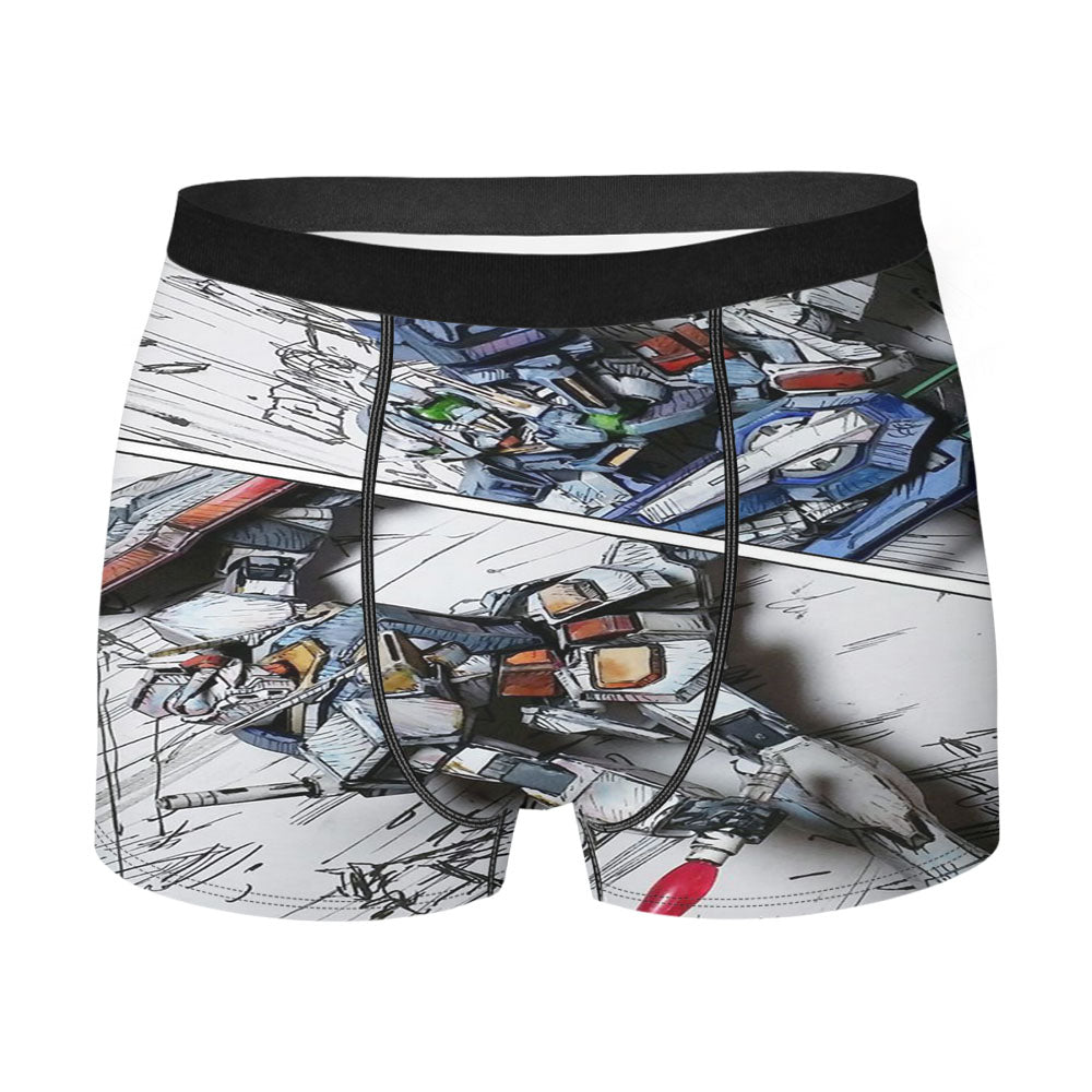 Mobile Suit Gundam Color Sketch Men'S Boxer Briefs