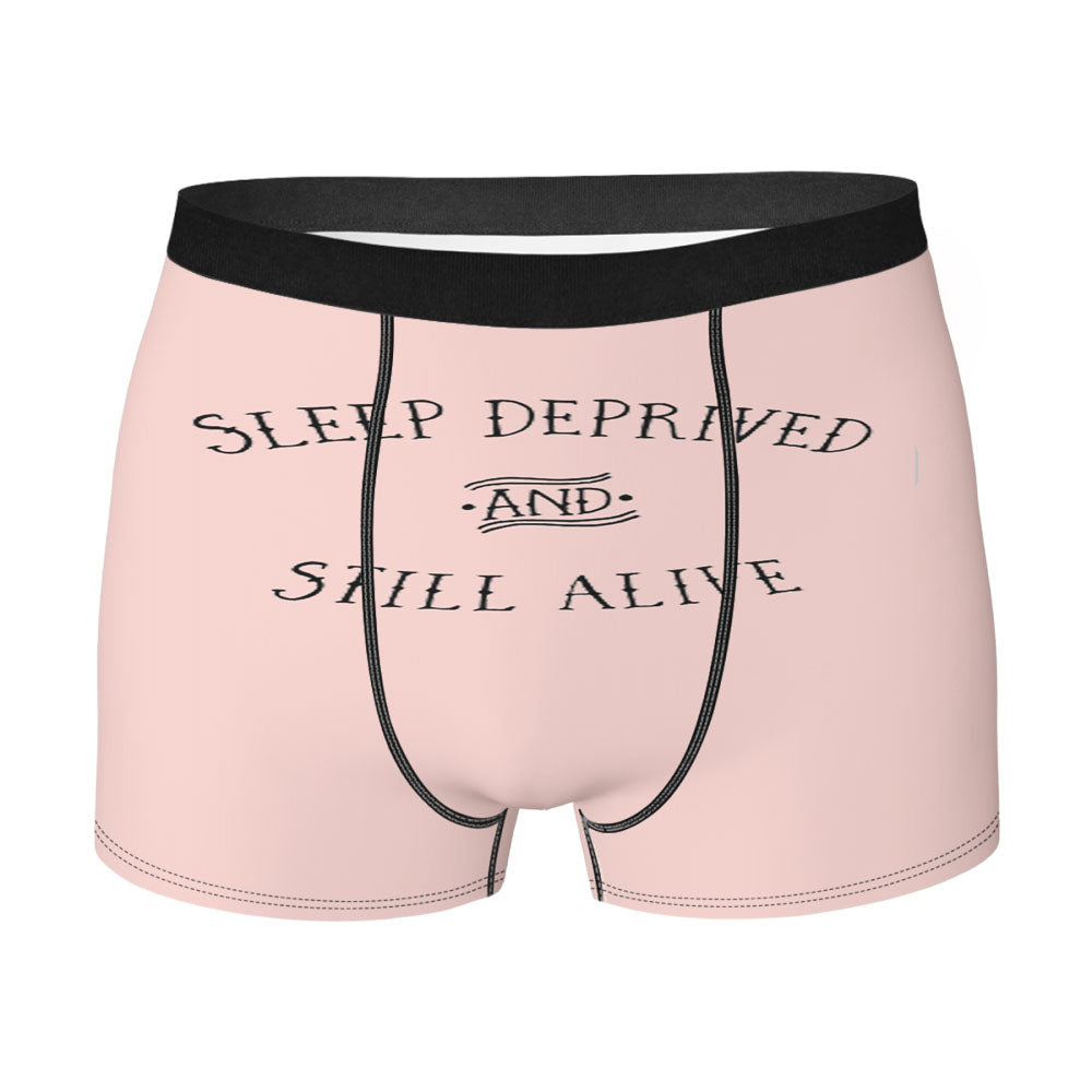 Mombie Zombie Lover Horror Pink Men'S Boxer Briefs