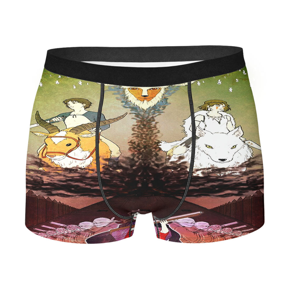 Mononoke Hime Men'S Boxer Briefs