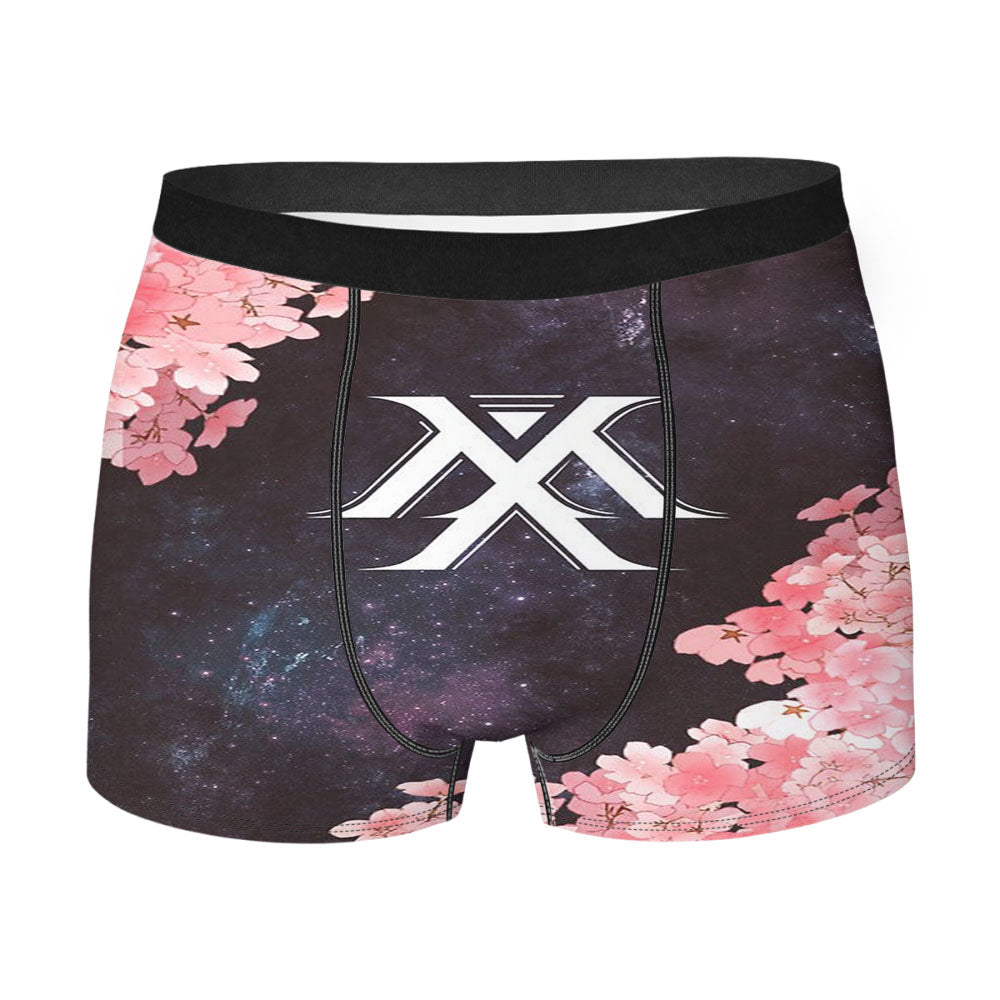 Monsta X Symbol Galaxy Flowers Men'S Boxer Briefs