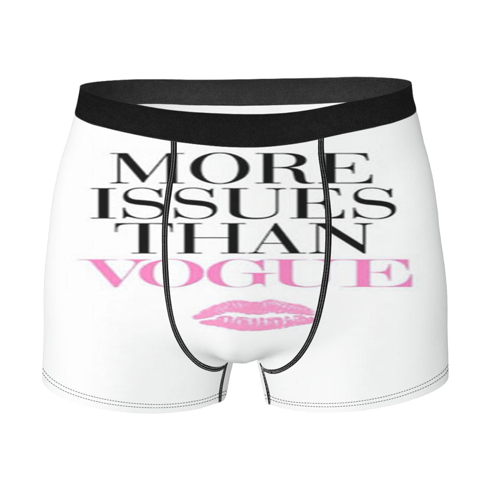 More Issues Than Vogue Lip Men'S Boxer Briefs