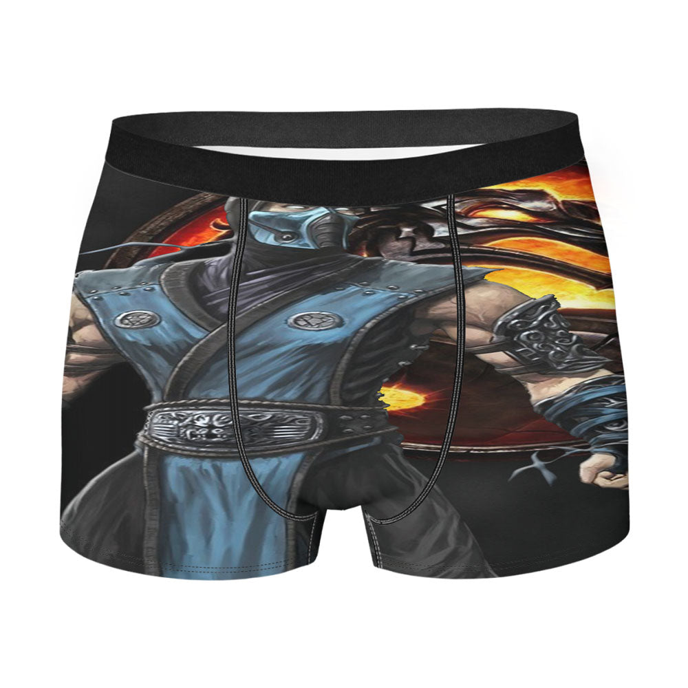 Mortal Kombat Sub Zero Dragon Logo Men'S Boxer Briefs