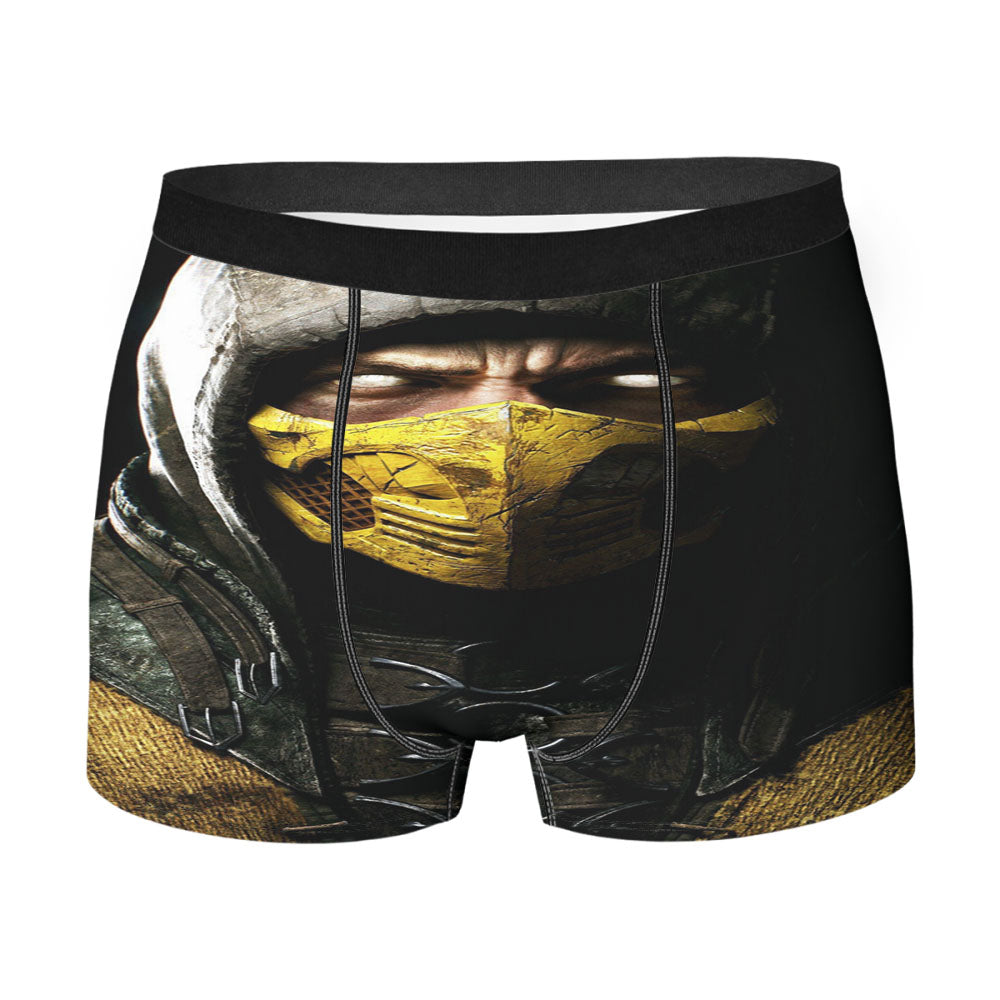 Mortal Kombat X Scorpio Ninja Mask Men'S Boxer Briefs