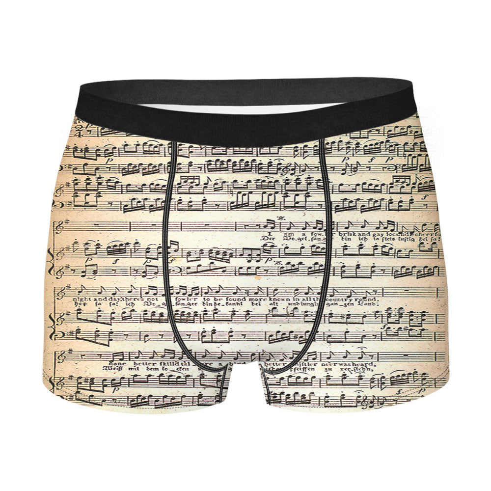 Mozart Music Vintage Men'S Boxer Briefs