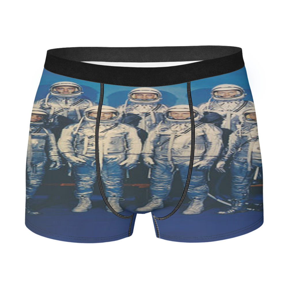 Nasa First Spacesuits Men'S Boxer Briefs