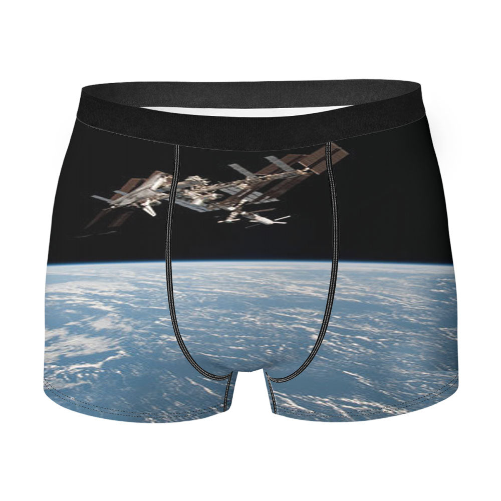 Nasa Satellite Men'S Boxer Briefs