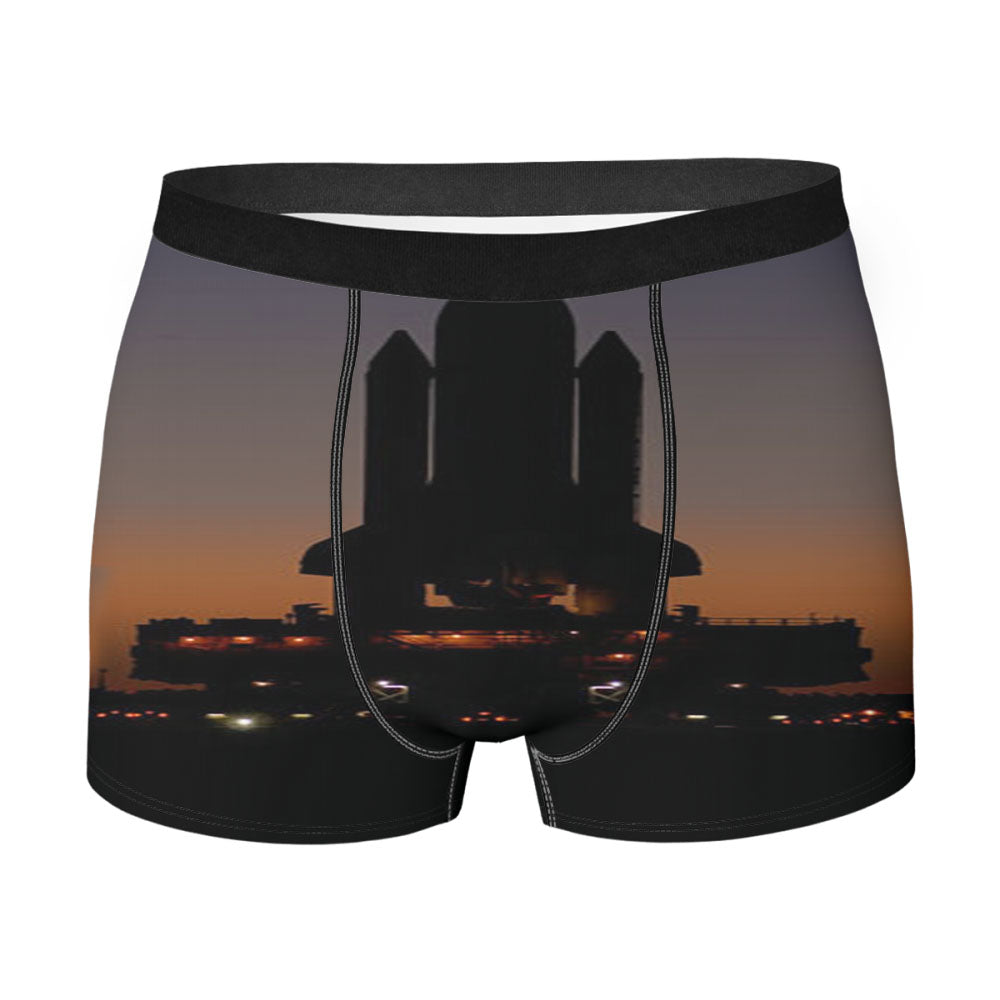 Nasa Shuttle Waiting For Launch Men'S Boxer Briefs