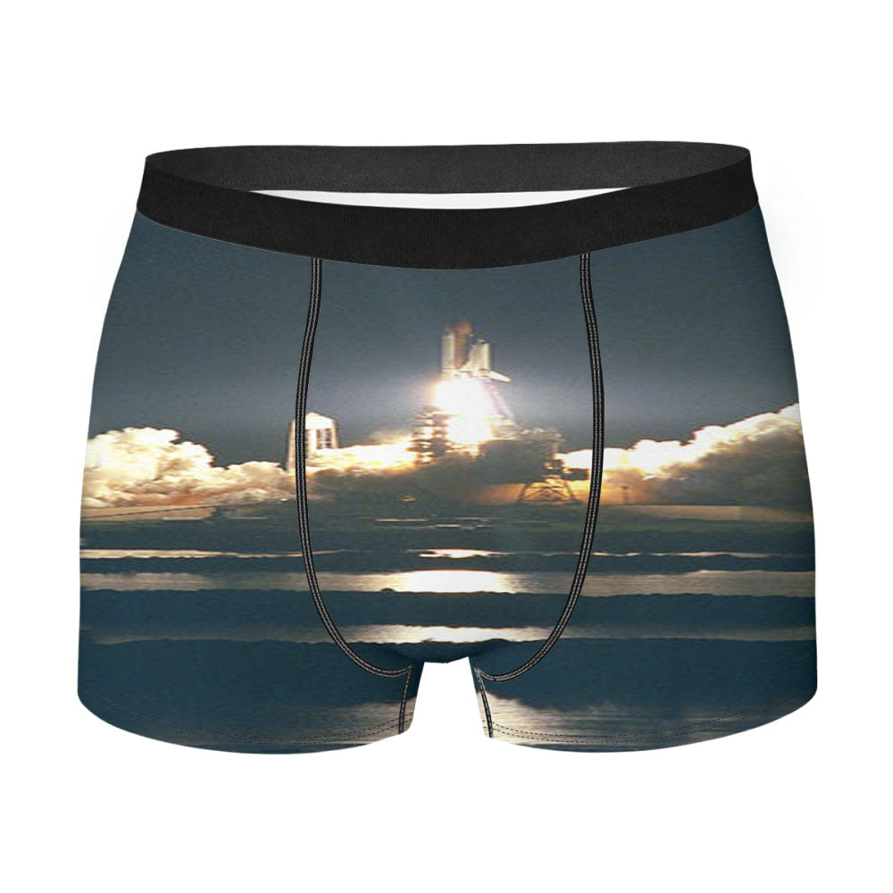 Nasa Space Shuttle Launch Take Off Men'S Boxer Briefs