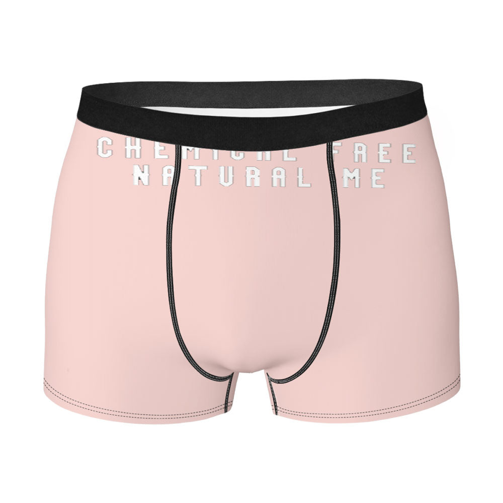 Natural Hair Chemical Free Naturally Me Pink Men'S Boxer Briefs