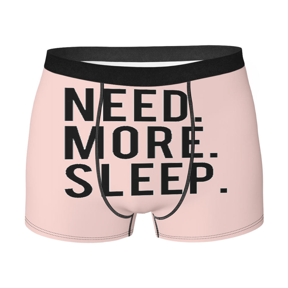 Need More Sleep Funny Tumblr Graphic Pink Men'S Boxer Briefs