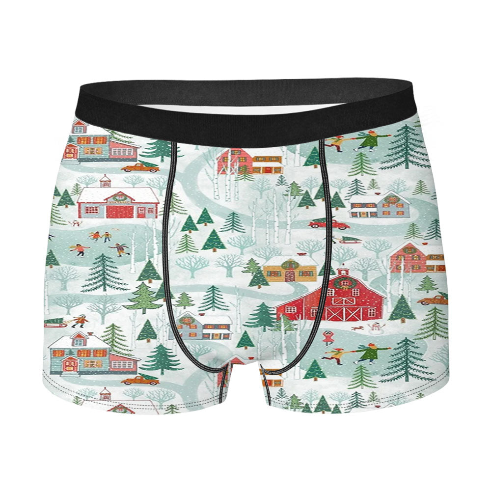 New England Christmas Men'S Boxer Briefs
