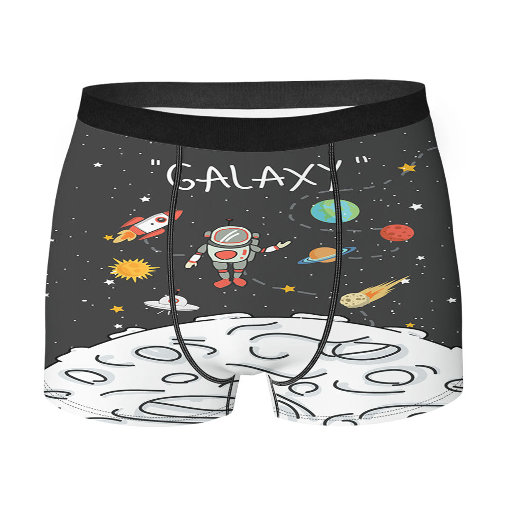 New Sky Space Planet Astronaut Men'S Boxer Briefs