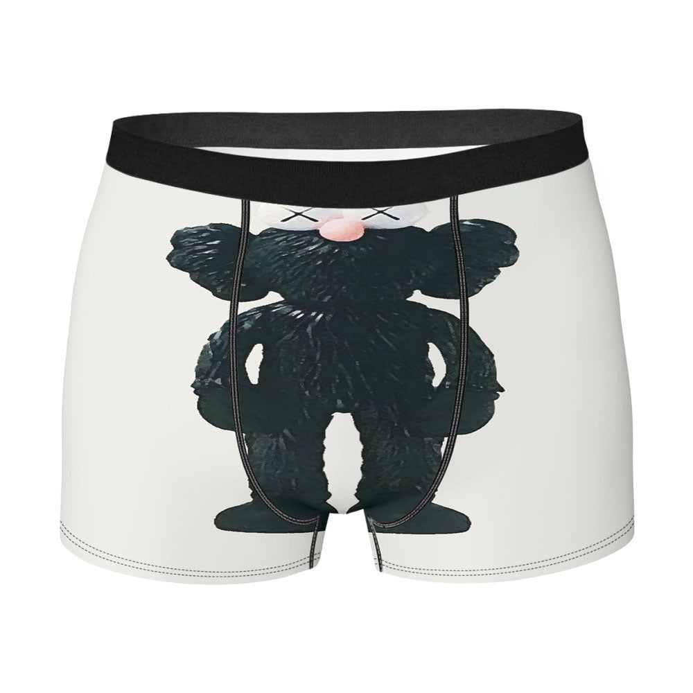 New York Kaws Black Sculpture Men'S Boxer Briefs
