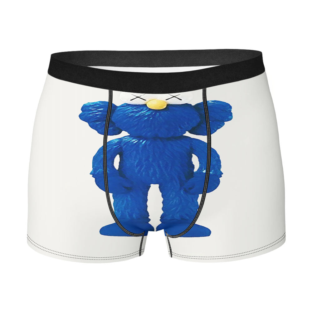 New York Kaws Blue Sculpture Men'S Boxer Briefs
