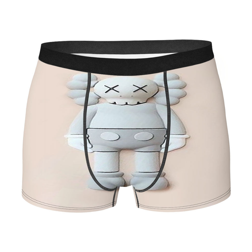 New York Kaws Grey Men'S Boxer Briefs