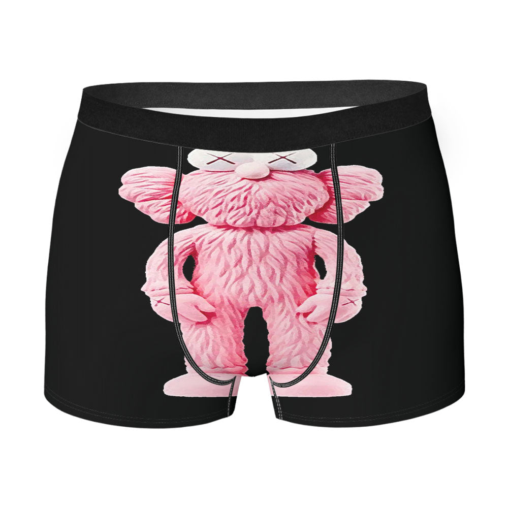 New York Kaws Pink Sculpture Men'S Boxer Briefs