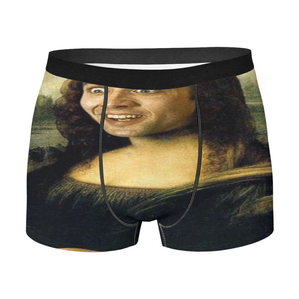 Nicolas Cage As Mona Lisa Men'S Boxer Briefs