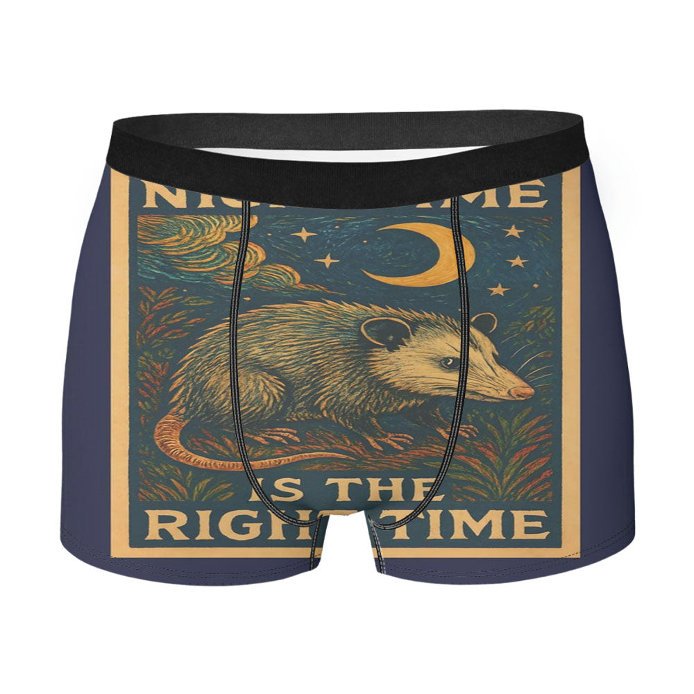 Nighttime Theme Men'S Boxer Briefs