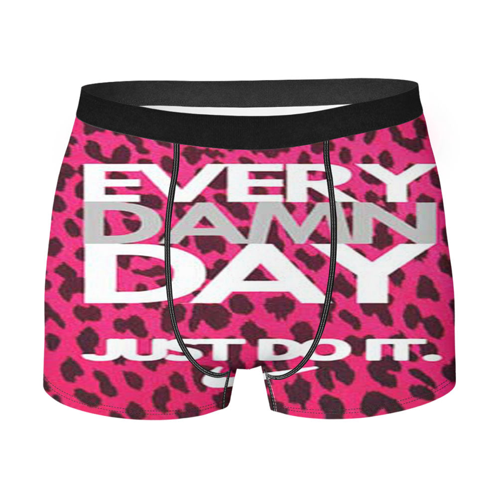 Nike Do It Every Day Pink Leapord Men'S Boxer Briefs