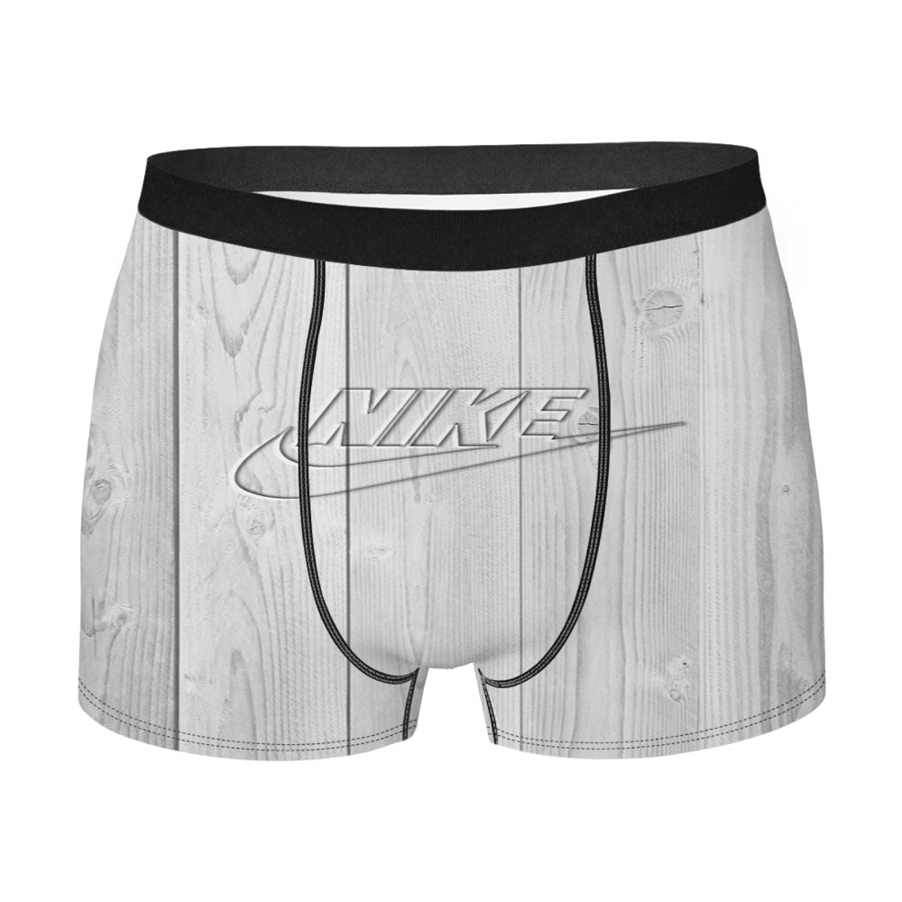 Nike Embossed Logo White Wood Men'S Boxer Briefs