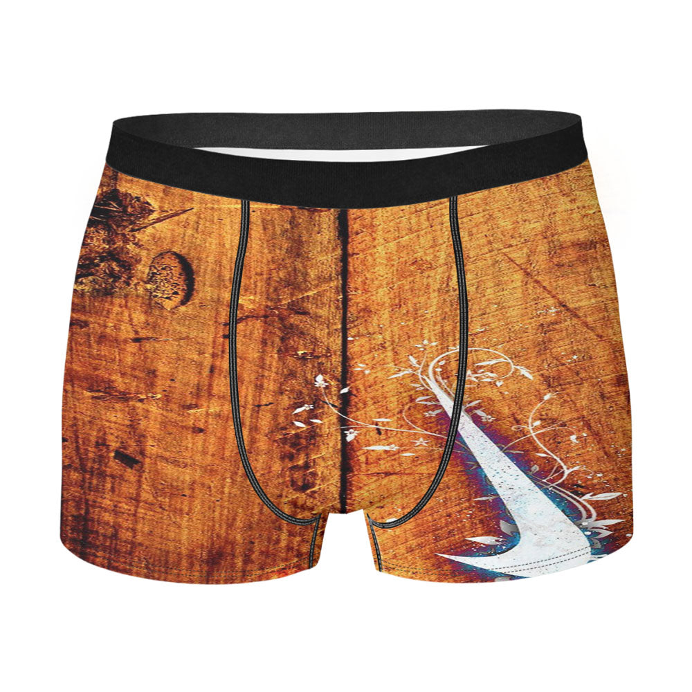 Nike Logo In Wood Men'S Boxer Briefs