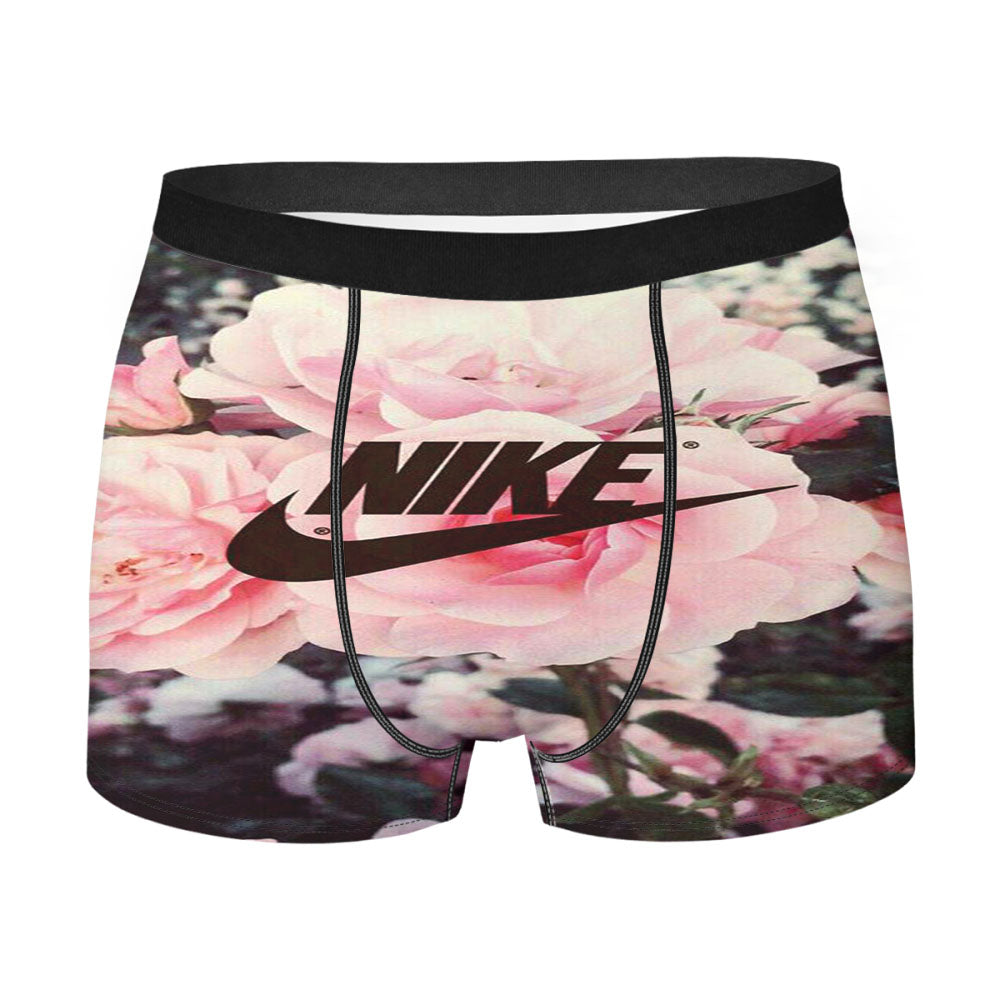 Nike Pink Rose Flower Men'S Boxer Briefs