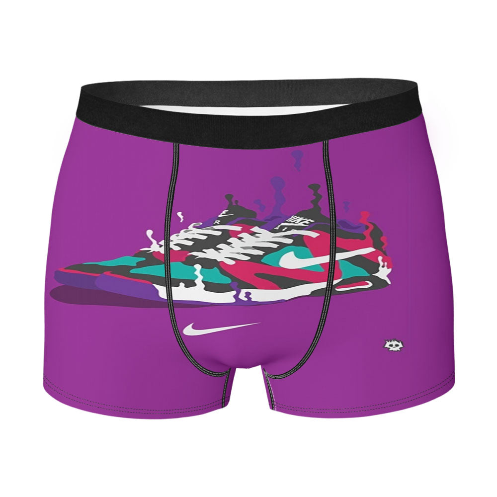 Nike Sneakers Art Sports Brand Purple Men'S Boxer Briefs