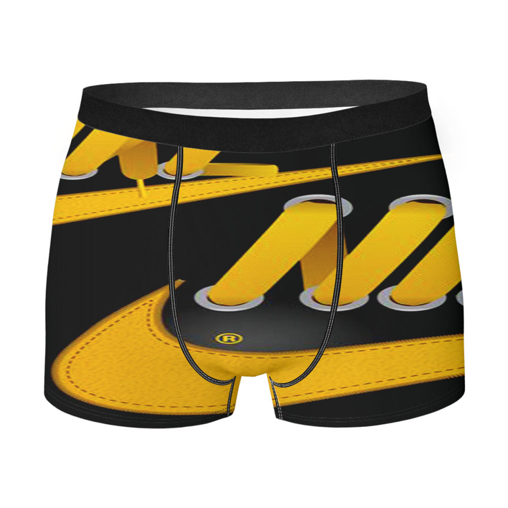 Nike Yellow Shoelace Men'S Boxer Briefs