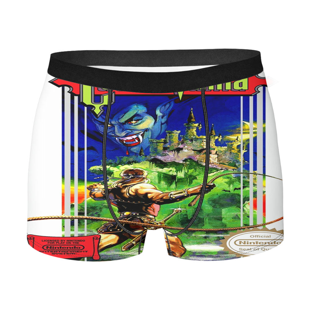 Nintendo Old Castlevania Game Men'S Boxer Briefs
