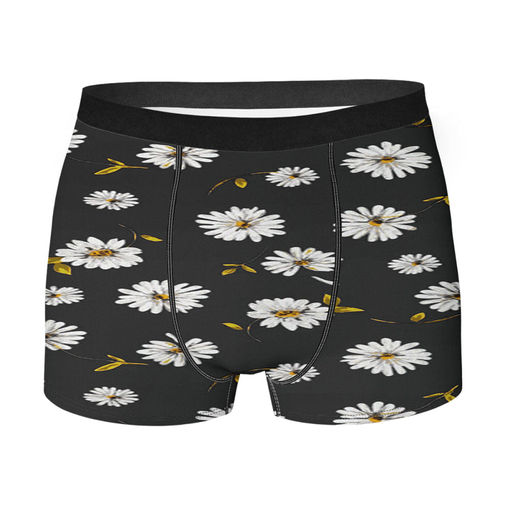 Noise Daisy Daydream Black Floral Men'S Boxer Briefs