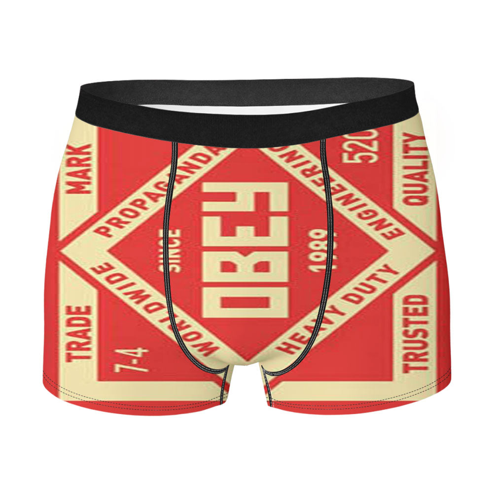 Obey Logo Men'S Boxer Briefs