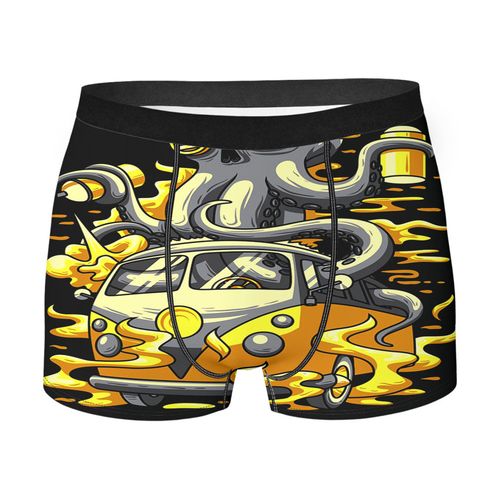 Octopus X Vw Graffiti Art Men'S Boxer Briefs