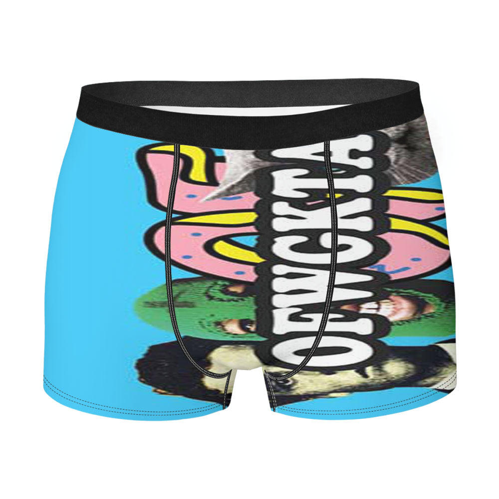 Odd Future Blue With Logos Men'S Boxer Briefs