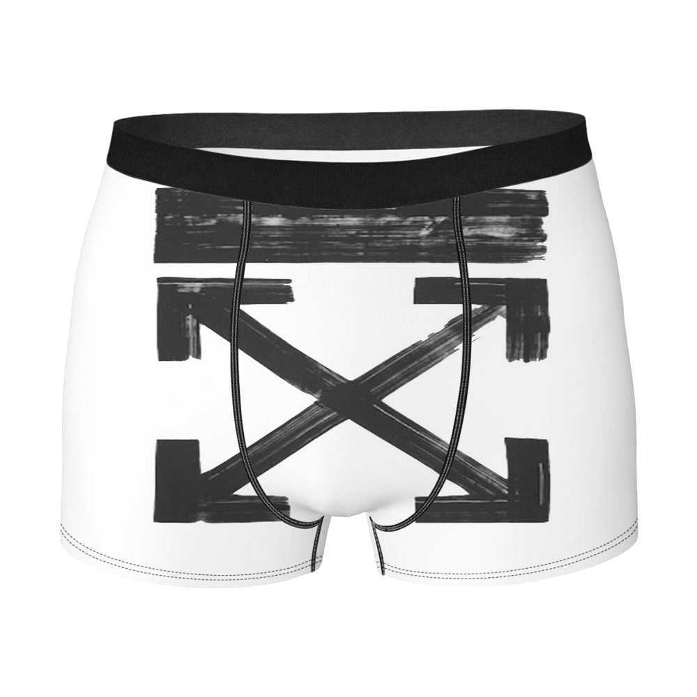 Off White Brushed Arrows Men'S Boxer Briefs