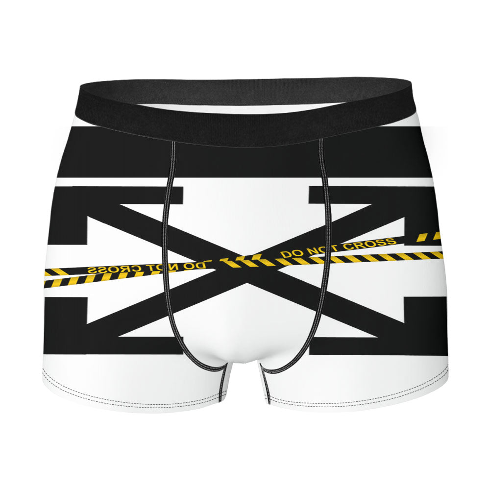 Off White Funny Men'S Boxer Briefs
