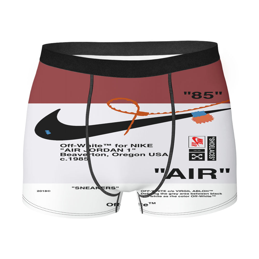 Off White Nike Air Red Men'S Boxer Briefs