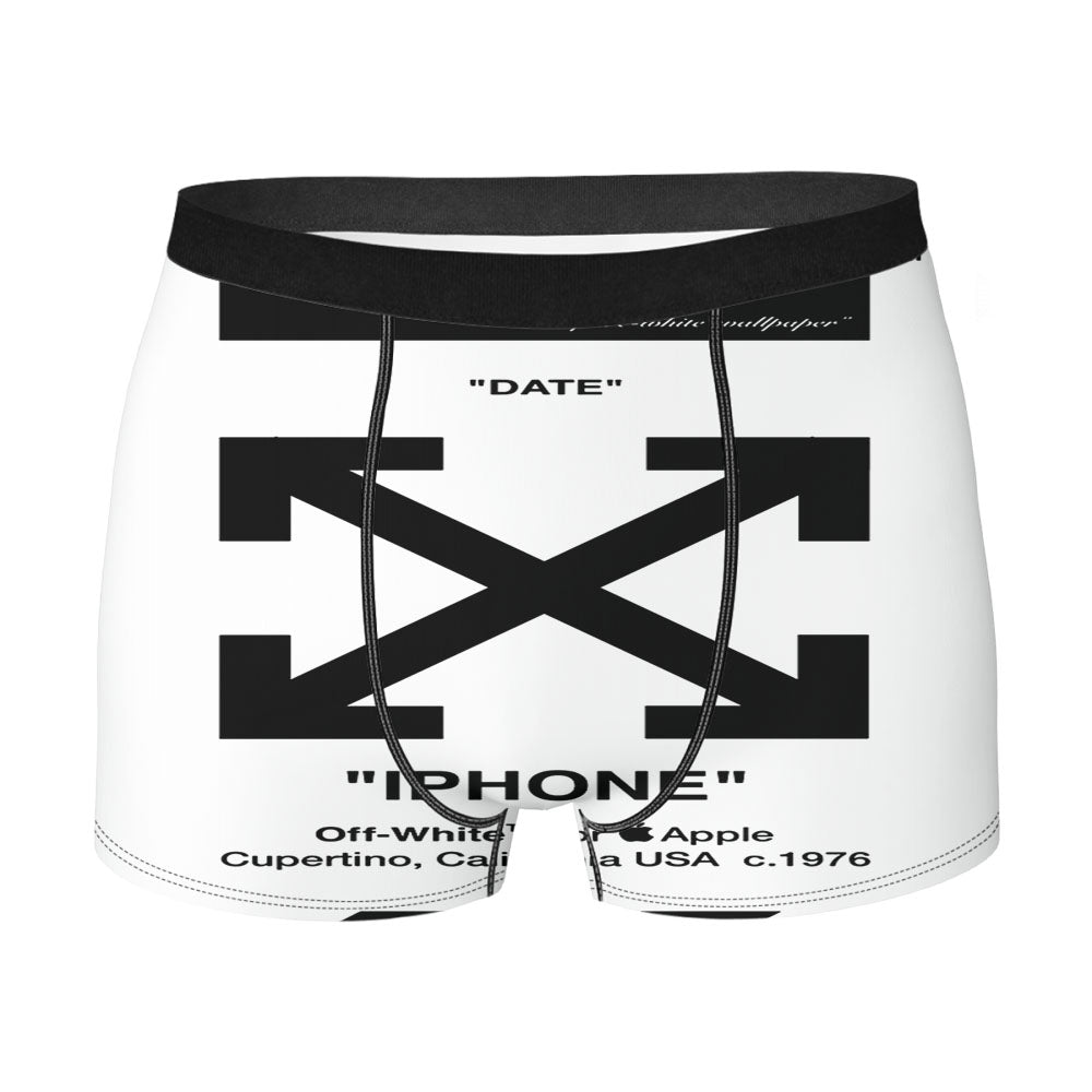 Off White Pure White Men'S Boxer Briefs