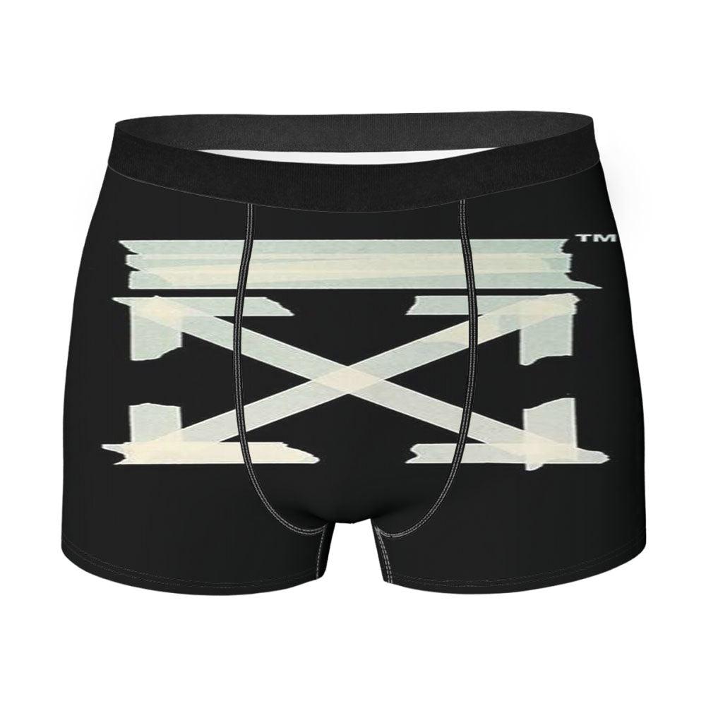 Off White Tape Logo Men'S Boxer Briefs