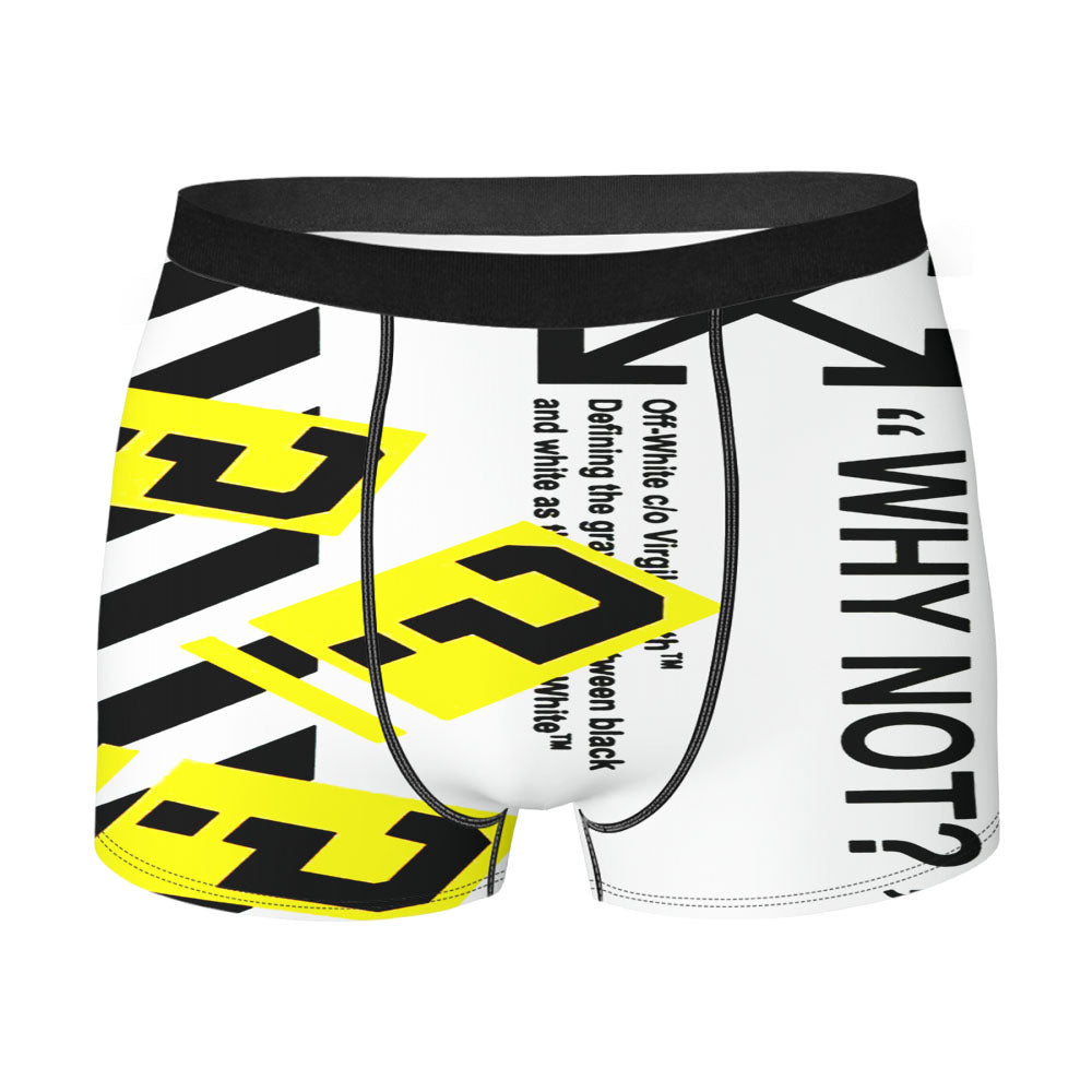 Off White Wallpap Men'S Boxer Briefs