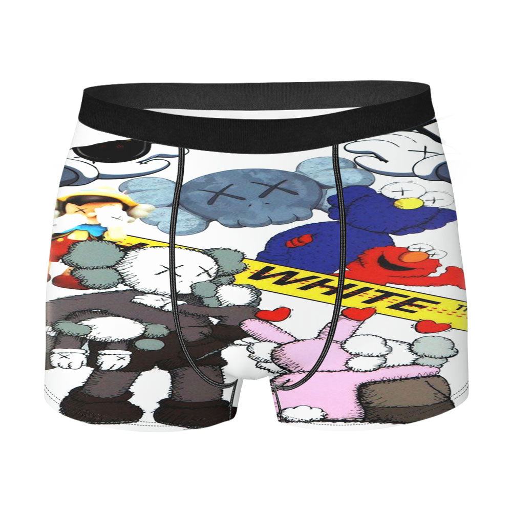 Off White X Kaws X Sesame Street Men'S Boxer Briefs