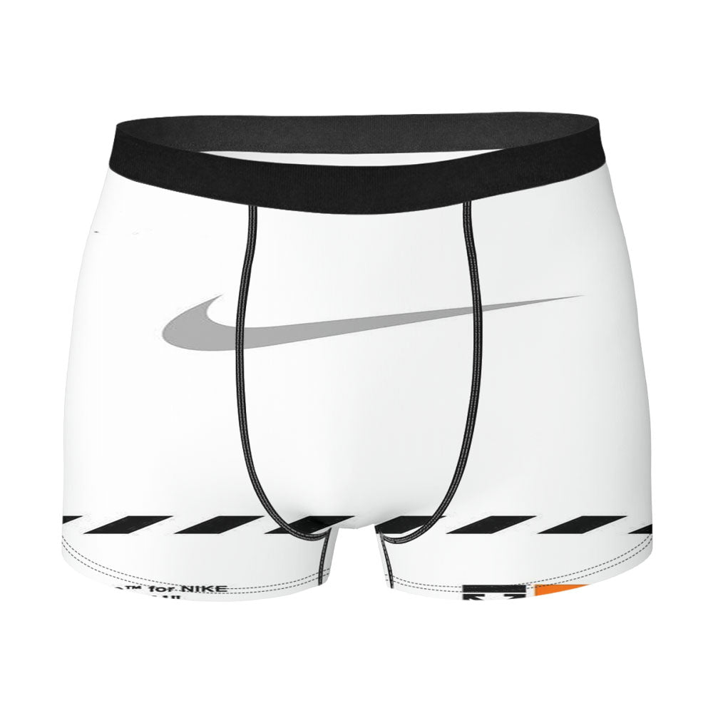 Off White X Nike Grey Logo Men'S Boxer Briefs