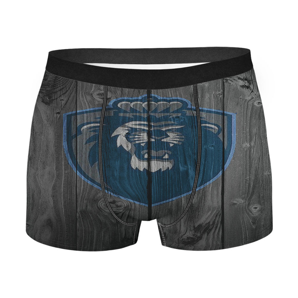 Old Dominion University Shield Logo Dark Wood Wallpaper Men'S Boxer Briefs