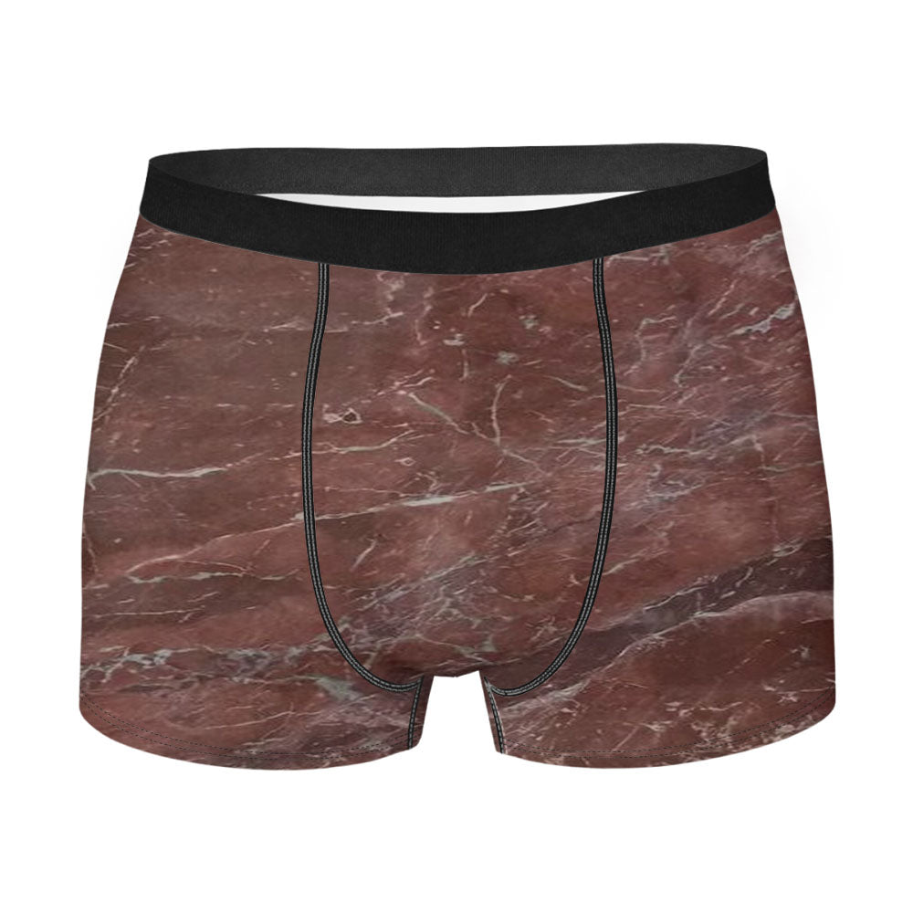 Olympia Red Marble Texture Men'S Boxer Briefs