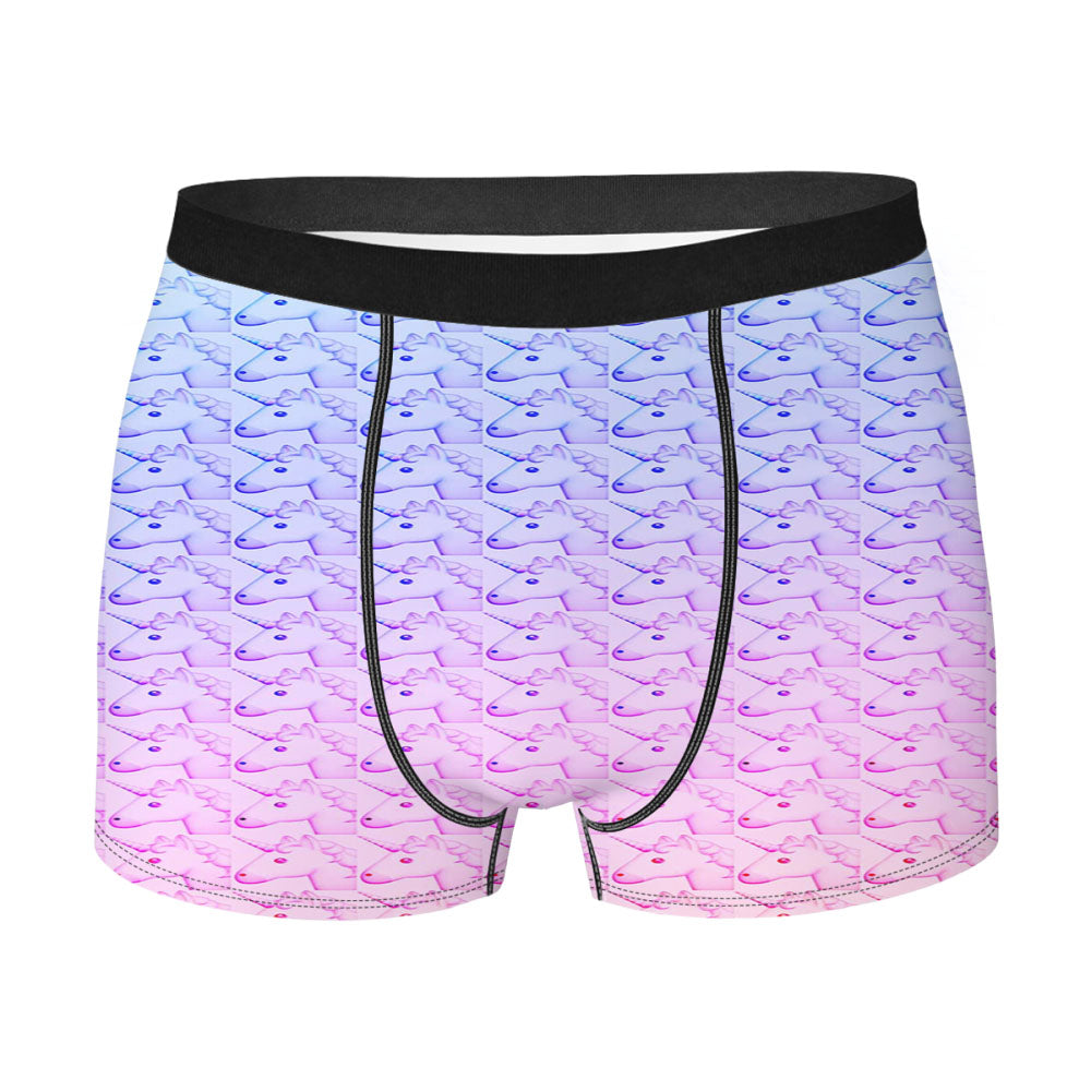 Ombre Unicorn Pattern Men'S Boxer Briefs