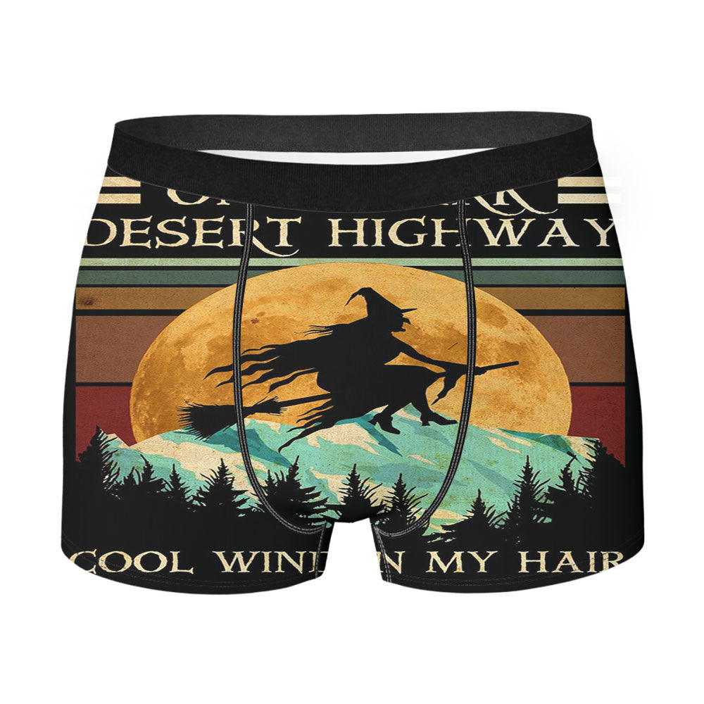 On A Dark Desert Highway Witch Men'S Boxer Briefs