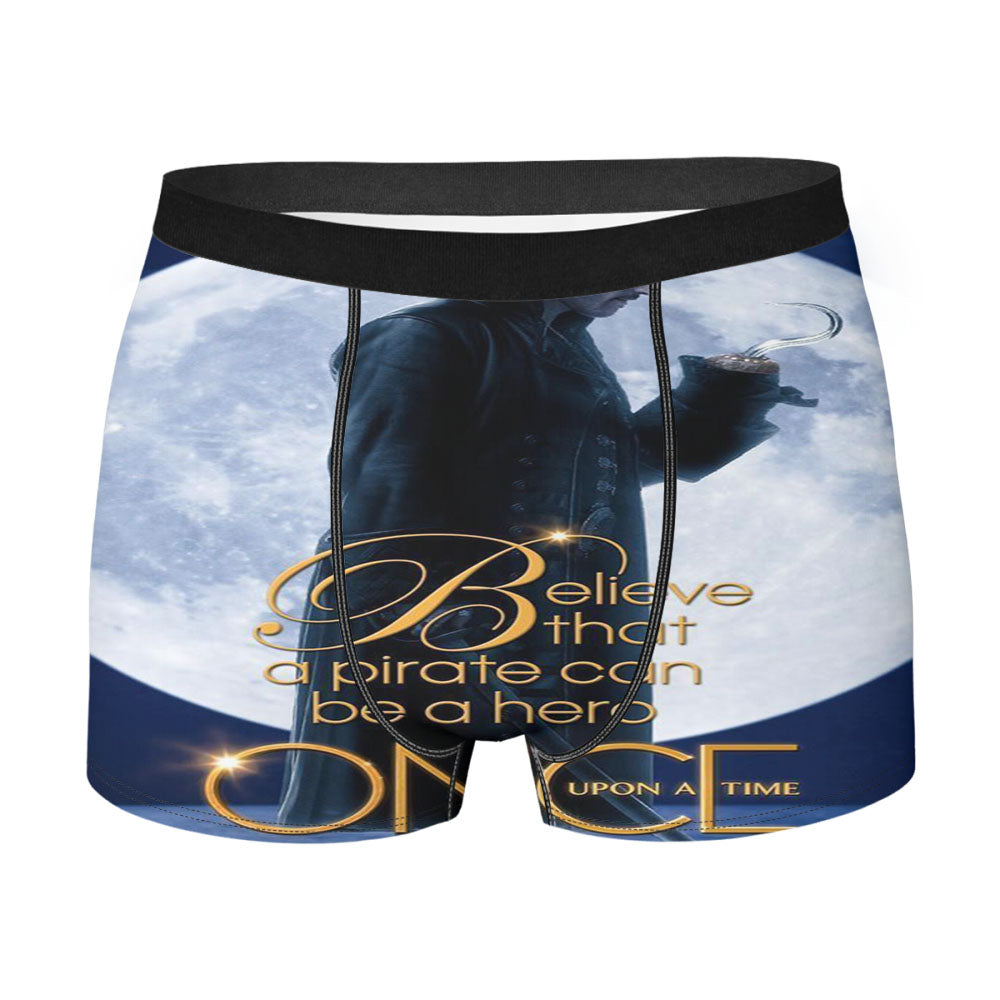 Once Upon A Time Captain Jack Moon Poster Men'S Boxer Briefs