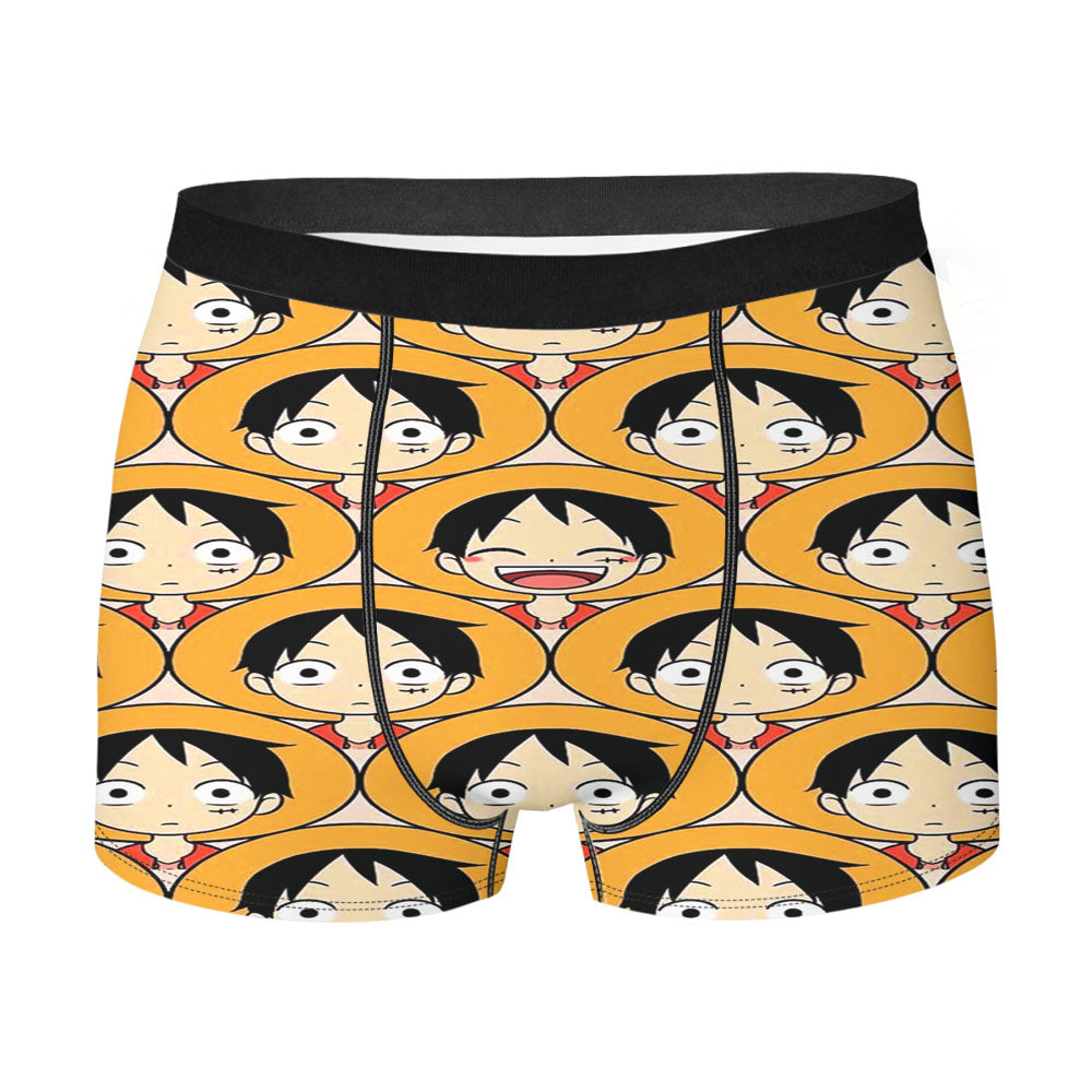 One Piece Anime Pattern Men'S Boxer Briefs