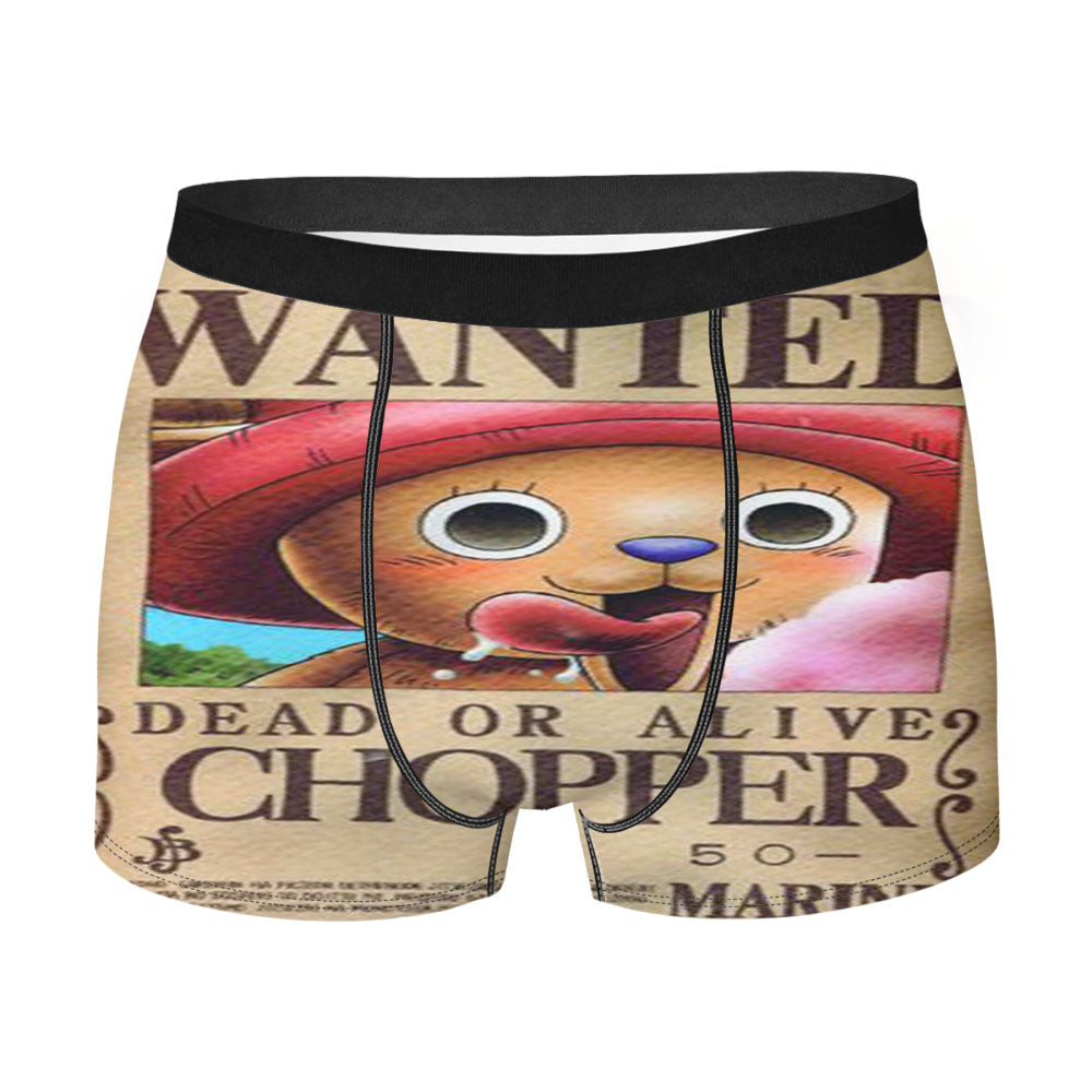 One Piece Chopper Wanted Poster Men'S Boxer Briefs