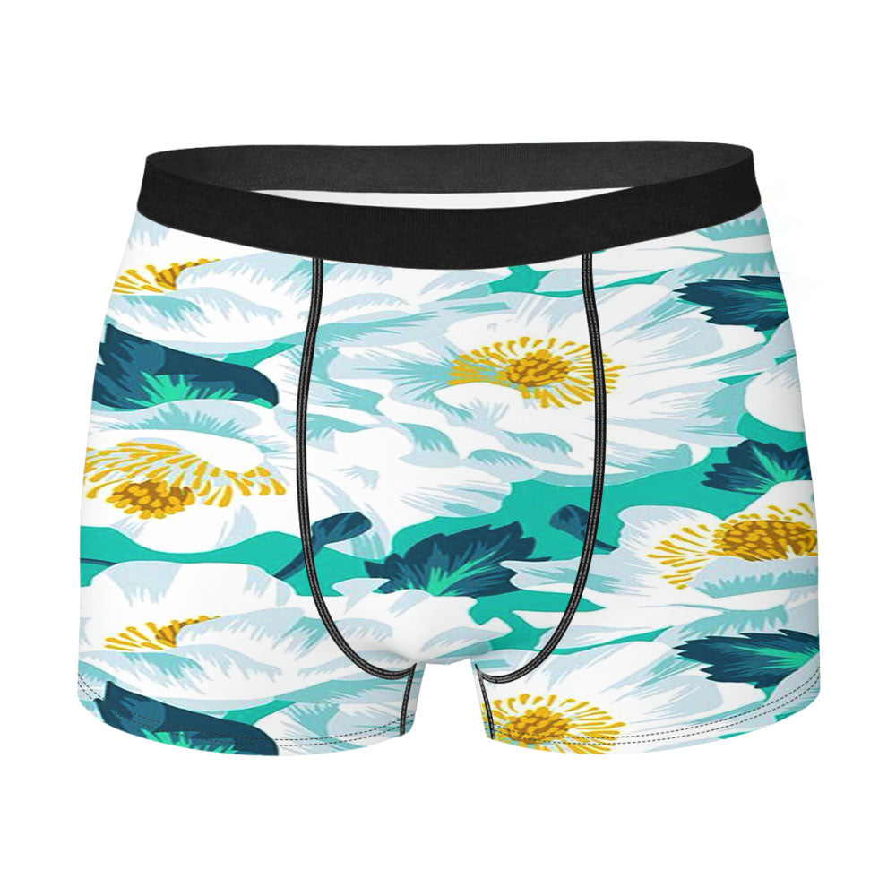 Orchid Flower White Men'S Boxer Briefs